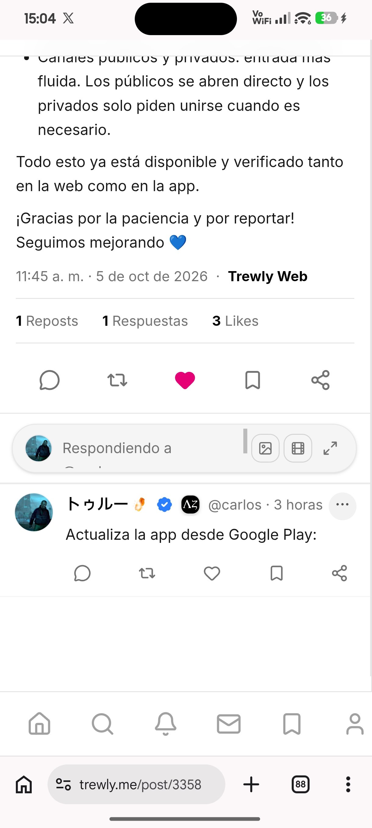 Problema con el preview de links en posts (Web)